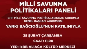 Aliağa'da 'Milli Savunma Politikaları' Paneli