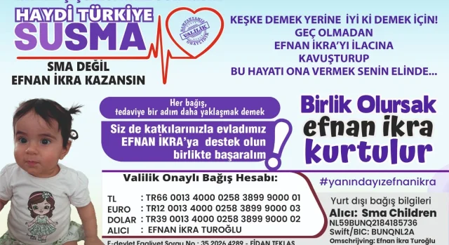 SMA Hastası Efnan İkra İçin Zamana Karşı Yarış